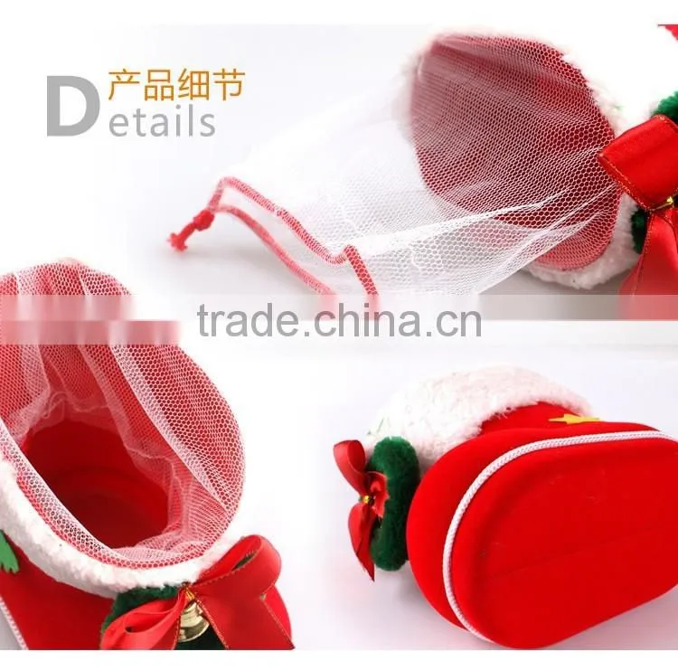 Top Quality Creative Christmas Gift Boots Candy Gift Box Christmas Decorating