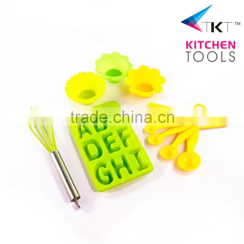 Eco-Friendly & Colorful 30Pcs Silicone Cake Tools For Home Baking Set