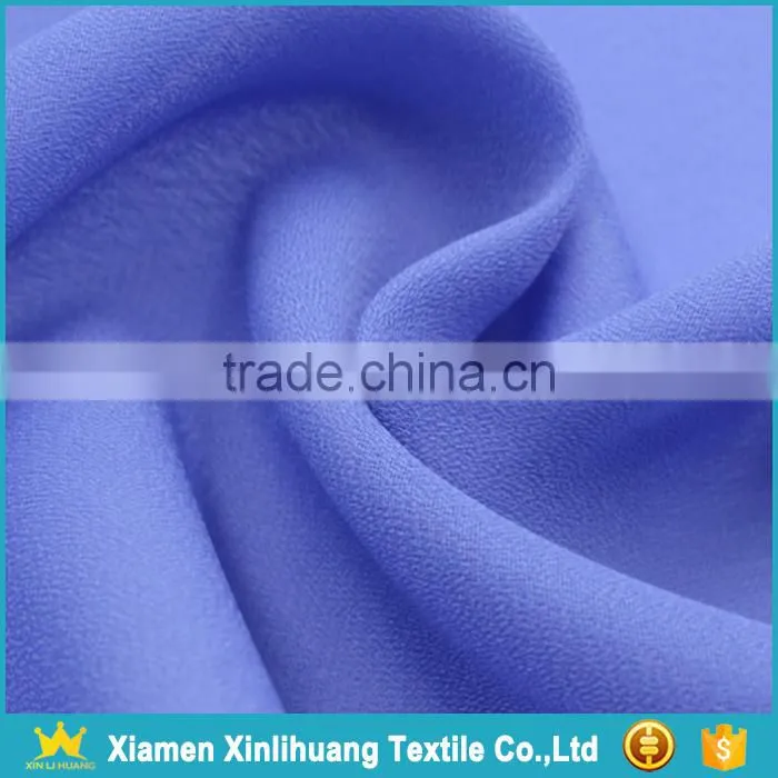 High Grade Multi Color 100% Polyester Plain Dobby Georgette Fabric for Middle East Market