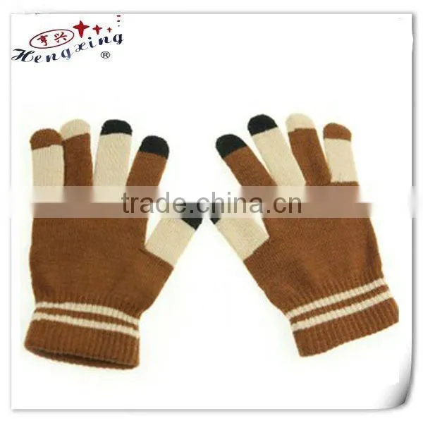 Cheap knitted magic gloves/jacquard gloves