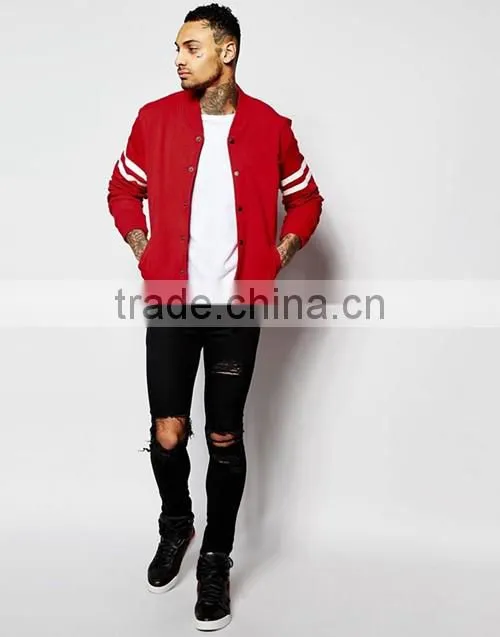 Fashion men studded red jacket wholesale