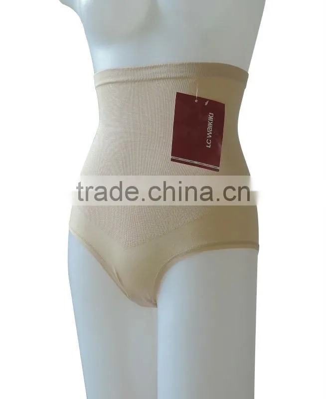 Sexy women seamless underwear high waist laides lingerie fashionable control briefs