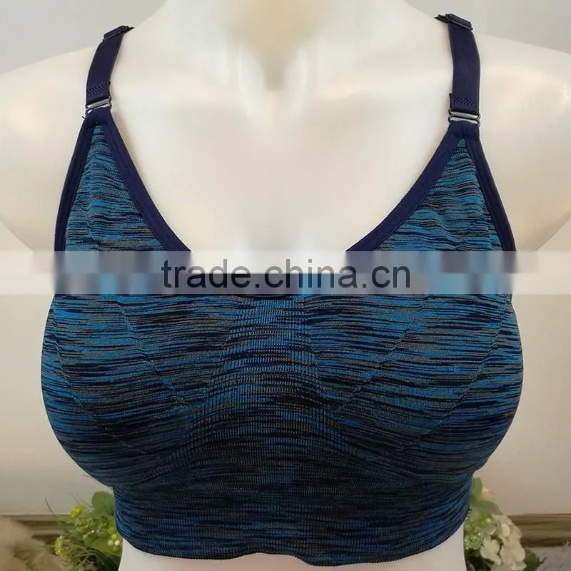 Satin Styling Sexy Women Fitness Gym Running Sports Bra Top