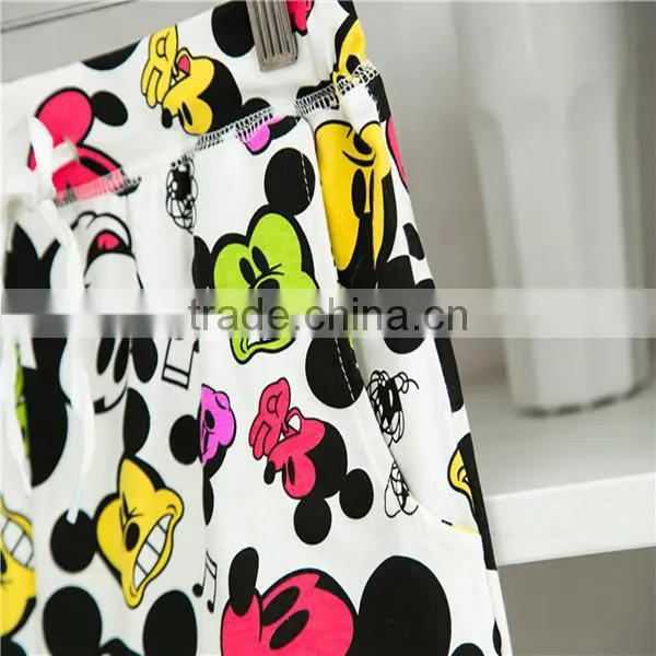 New Arrival Super Soft Cotton Cartoon Sunmmer Pajama Suit for Girls