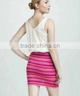 2013 New Arrival Summer Block Slim Skirt 3047