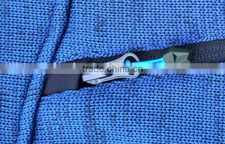 New desigh peacock blue bodkin jacket polyester softshell Knitting coat