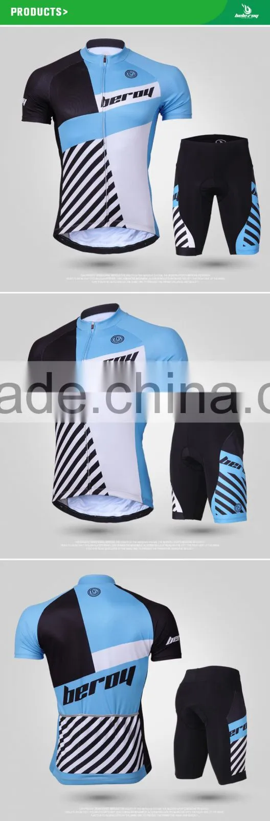 BEROY pro team race and club quick dry cycling kit,unisex bike sportswear short sleeve