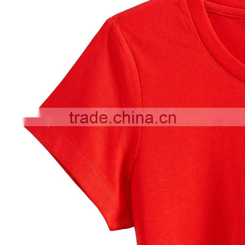 basic blank cotton t-shirt for women