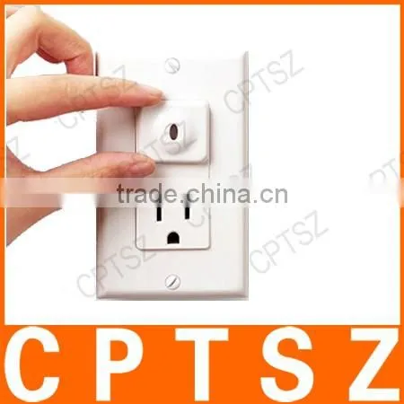 Baby Mate 24 PCS Childproof Electrical Outlet Plugs with 4 Parent Keys (White, 1.3" x 1.1" Plug Size) - Electric Socket Cover -