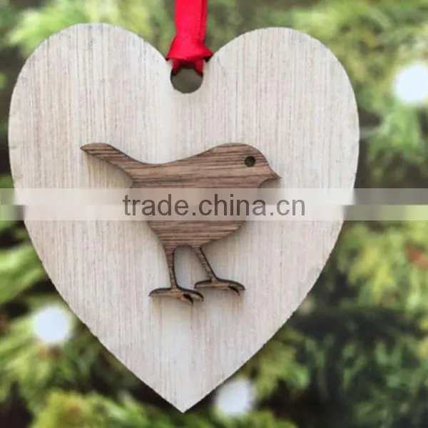 Best Selling Designer Decorative Heart Tree Layer Decorations Wood Crafts