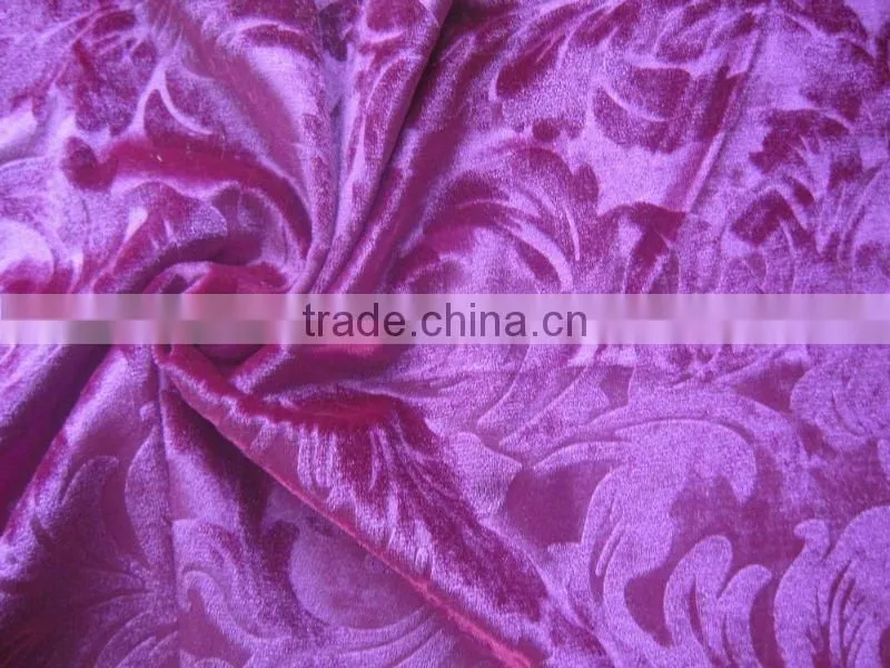 100% polyester garment velvet fabric