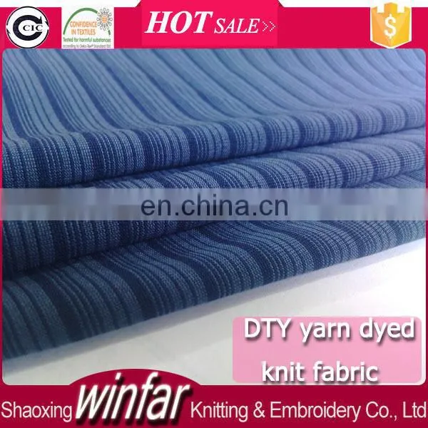 Winfar Textile yarn dye DTY spandex polyester lycra fabric for briefs underpants