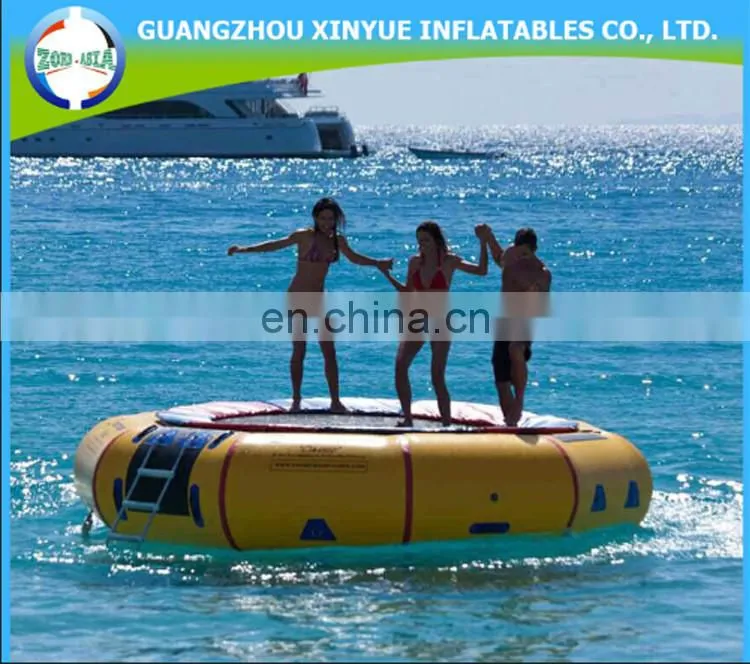 Hot sale giant cheap inflatable water trampoline/ inflatable floating water park for sale