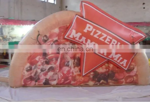Airblowing Inflatable Pizza Food Replica for Outdoors Exhibition