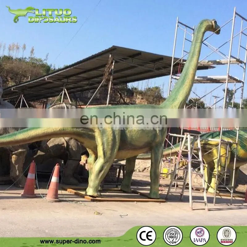Amusement Park Resin Dinosaur Brachiosaurus Statue