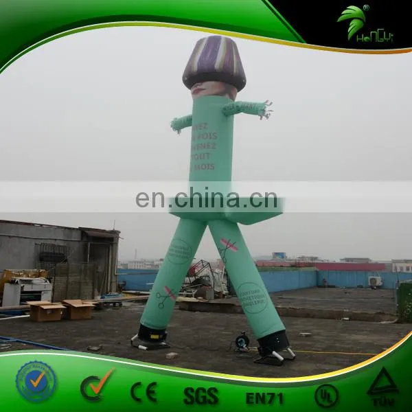 New Design Custom Green Inflatable Air Dancer With Arrow And Logo For Advertising