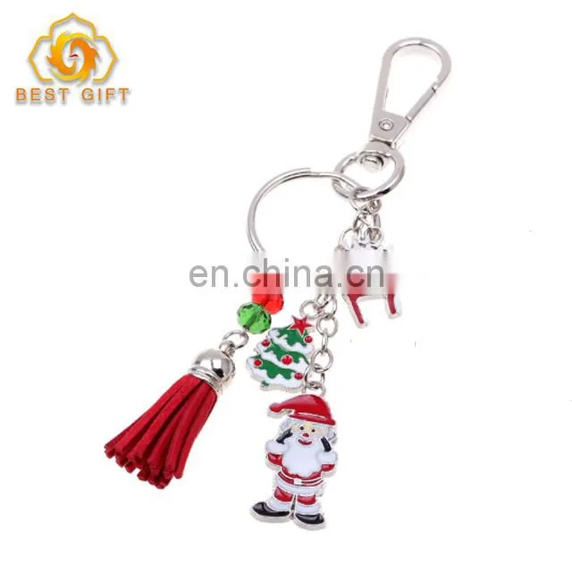 Cheap Christmas Decoration Metal Key Ring
