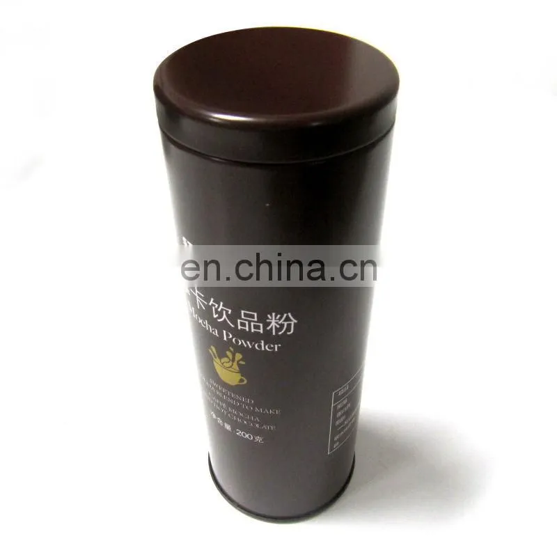 Round coffee tin