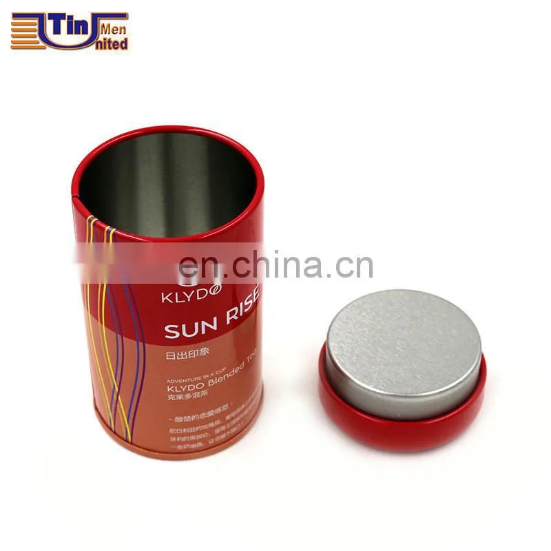 Small Round Tea Tin Box
