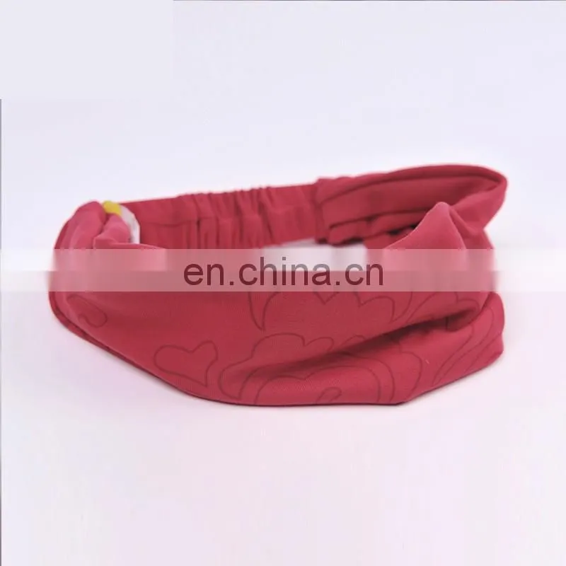 Athletic elastic yoga polyester Headband