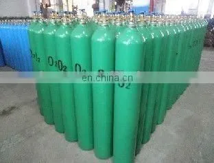ISO9809 standard oxygen gas bottle with valve