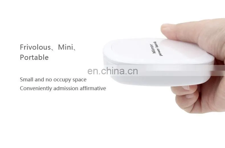 Hot Gift Quick 4000Mah Charging Make Up Portable Mirror Mobile smart Powerback
