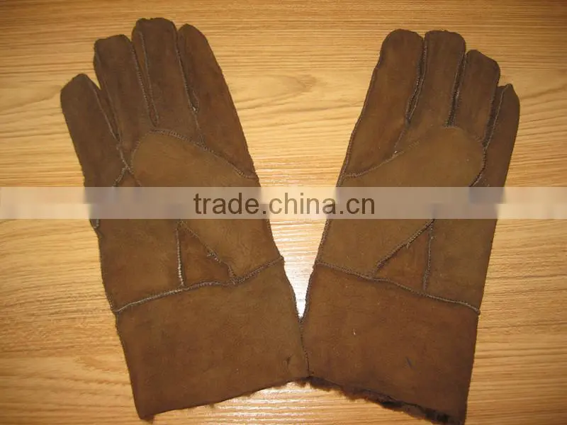 100% Genuine Double face sheepskin glove