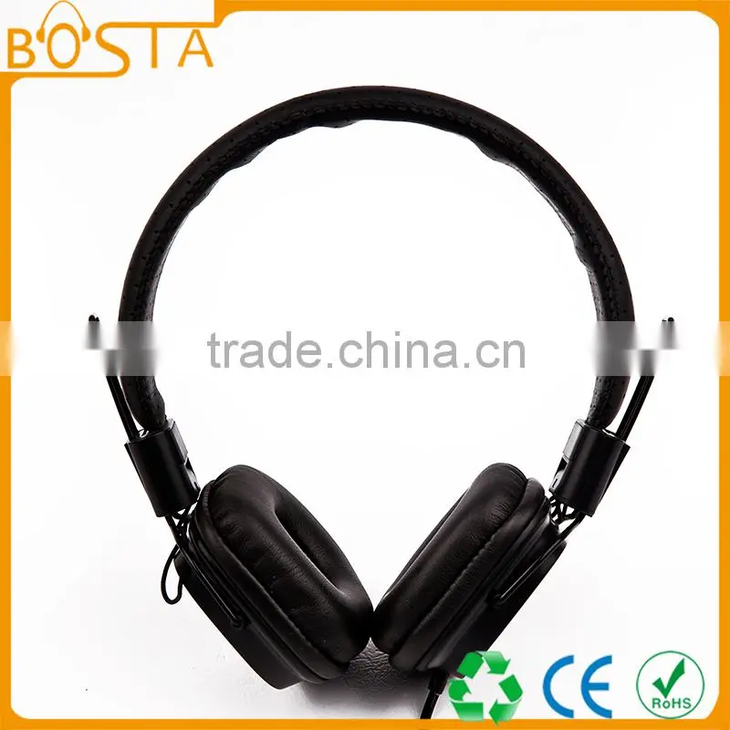 Stereo best stylish fashion design factory direct sales whole black square earcap headphones