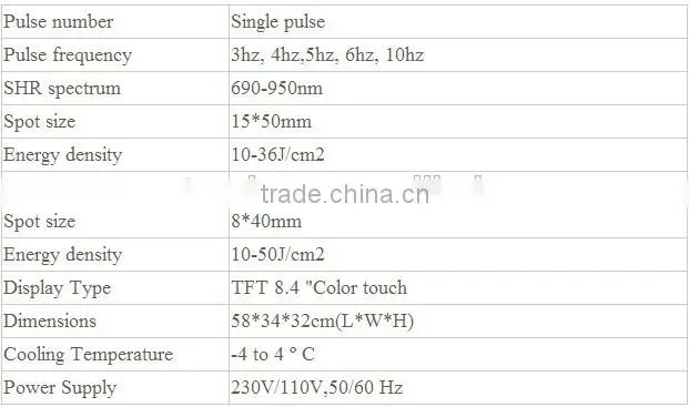 OPT hair removal beauty machine