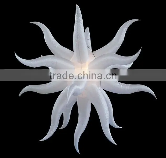 2016 new led light inflatable ceiling hanging decoration for party bar club decoration