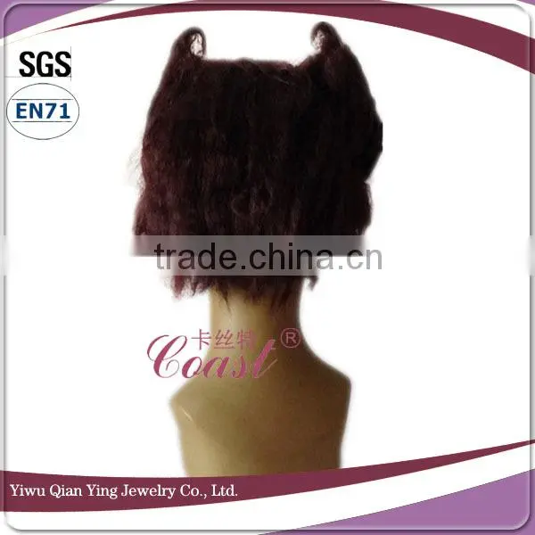 Short brown synthetic X-Men Wolverine cosplay wig