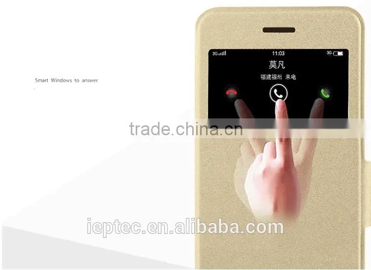 MOFi Original Leather Dot View Case for vivo X6, Mobile Phone Flip Cover Housing for vivo X6