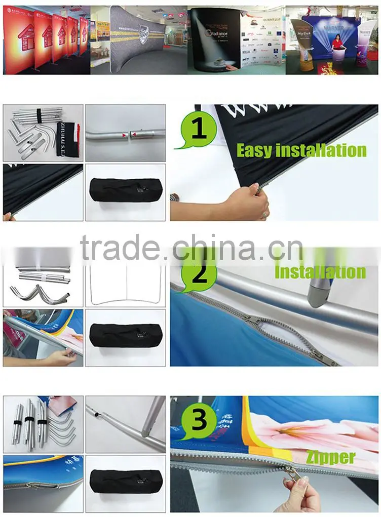 Tension fabric display,portable trade show wall,custom backdrop display D-0624