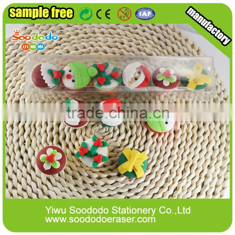 marketing and promotional material festival Christmas cake eraser
