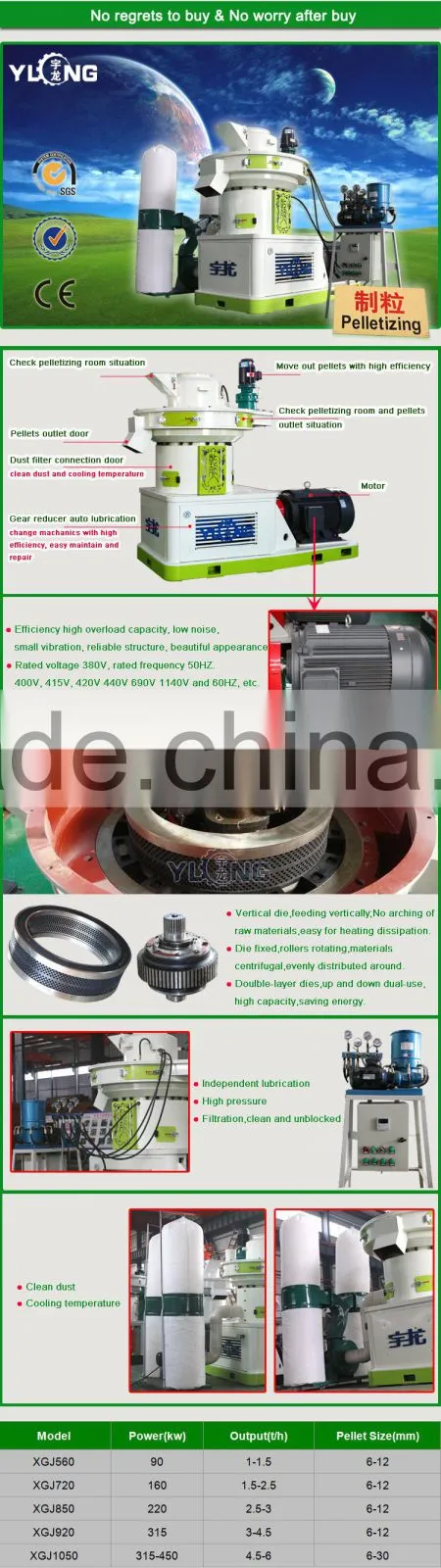 wheat straw pellet pressing machine