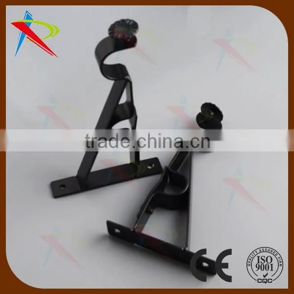 Metal material iron single curtain bracket/wall bracket