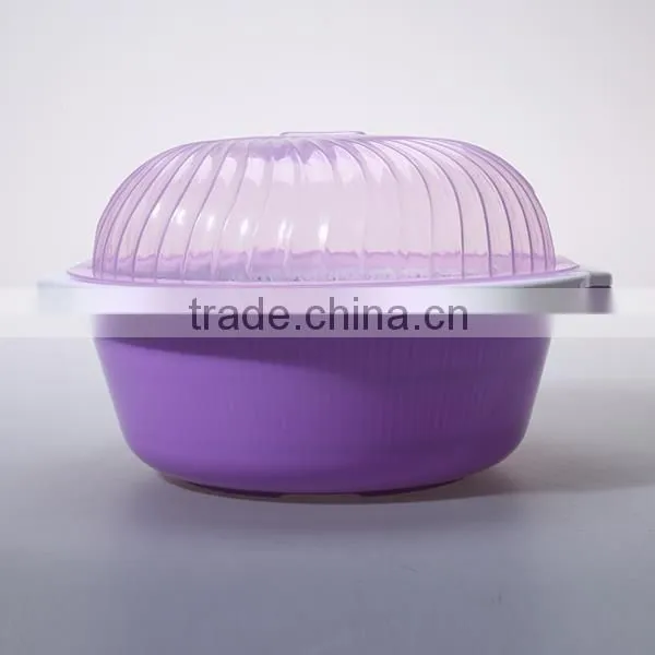 fashion plastic kitchen sieve set with lid and handle