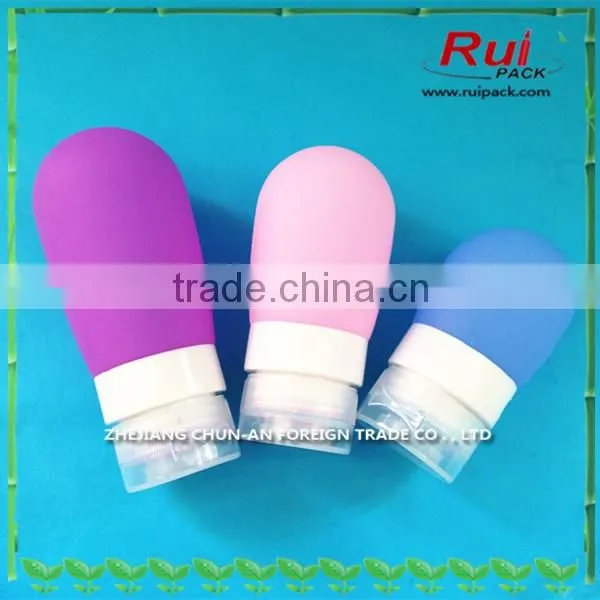 Leak-Proof Silicone Liquids Toiletries Tubes Hands-free Squeezable Bottle