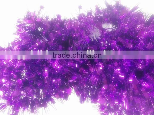 Pumpkin Style Metallic Foil PVC Halloween Tinsel For Decoration