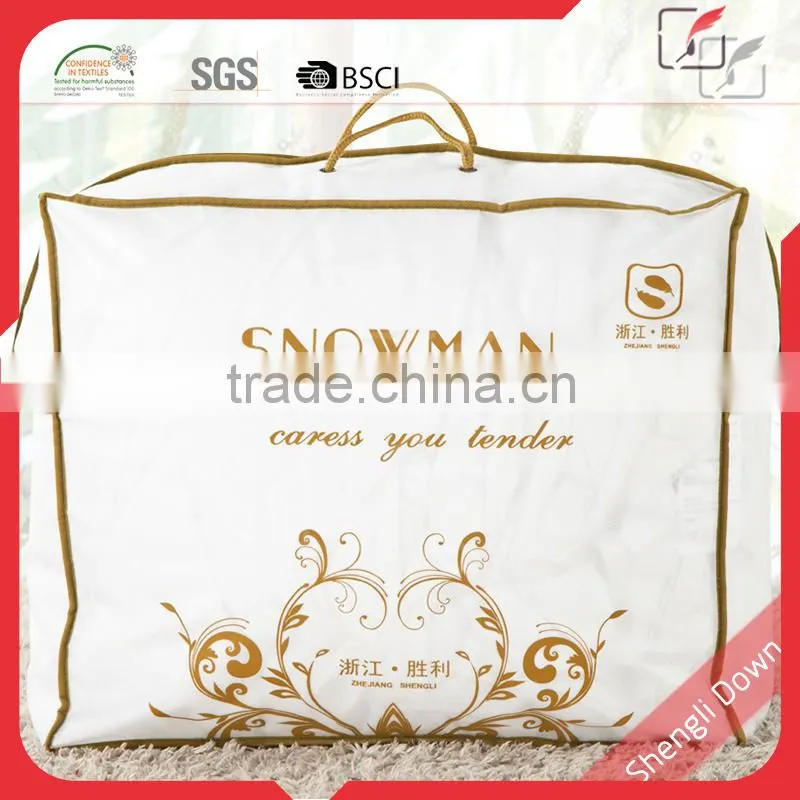 Alibaba China down feather quilt, duck filling quilt