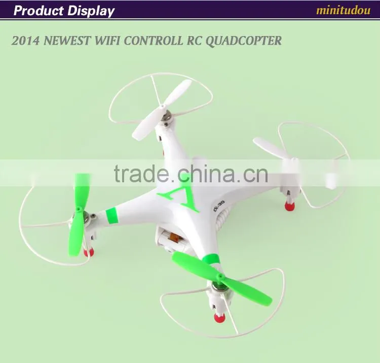 2014 Newest style cx-30W 2.4G 4CH Midium Size RC Quadcopter By wifi controll
