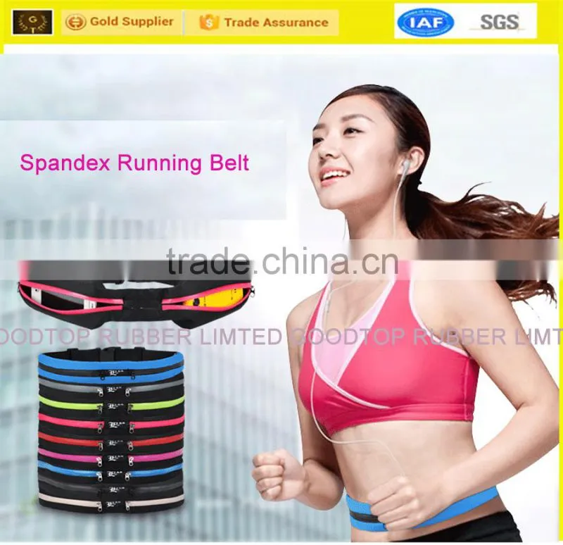 Neoprene Spandex Lycra Leather Running Belt Factory In China