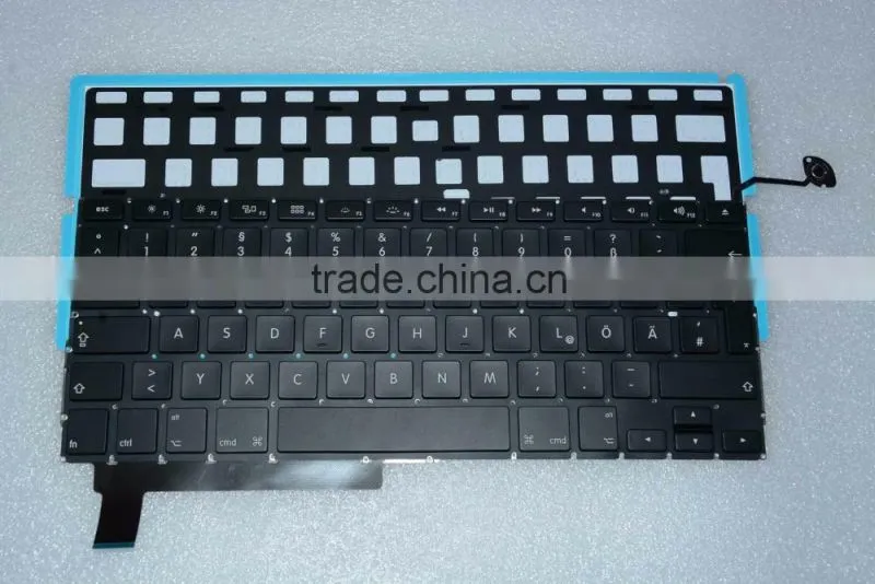 Germany keyboard Replacement LED Backlight For Macbook Pro A1286 2008-2012
