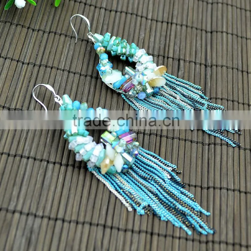 Tassel female earrings long earring wholesale