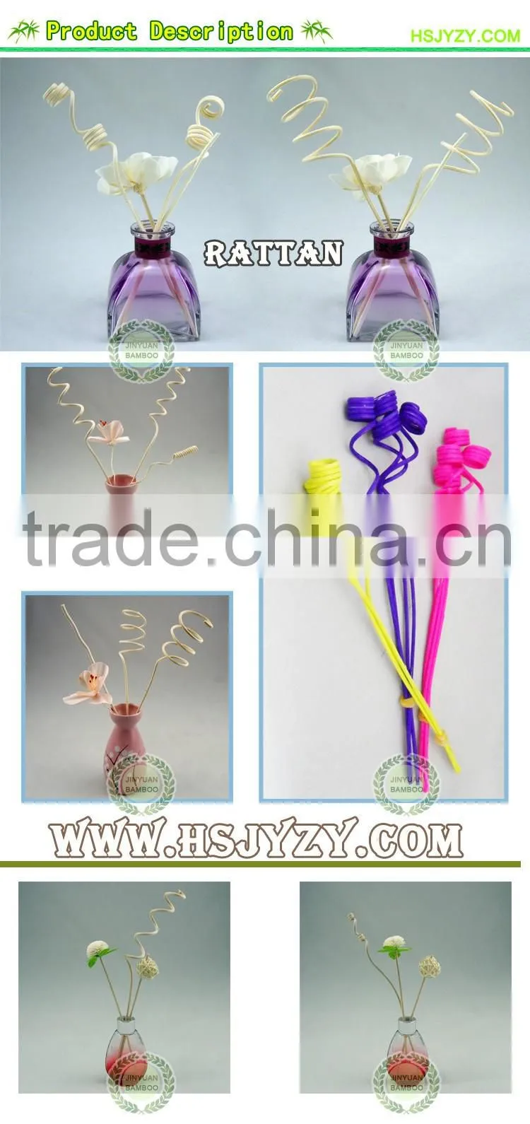 new design mosaic reed diffusr with rattan sticks/reed diffuser set/sola flower diffuser Bottle, Rattan Sticks with Flowers