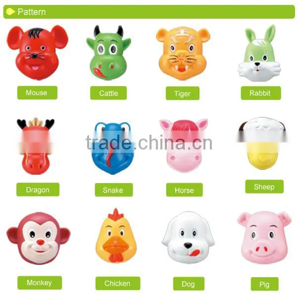 D485 Kid Toothbrush Holder The 12 Chinese Zodiac Bathroom Accessories Plastic Toothbrush Holder With Cover