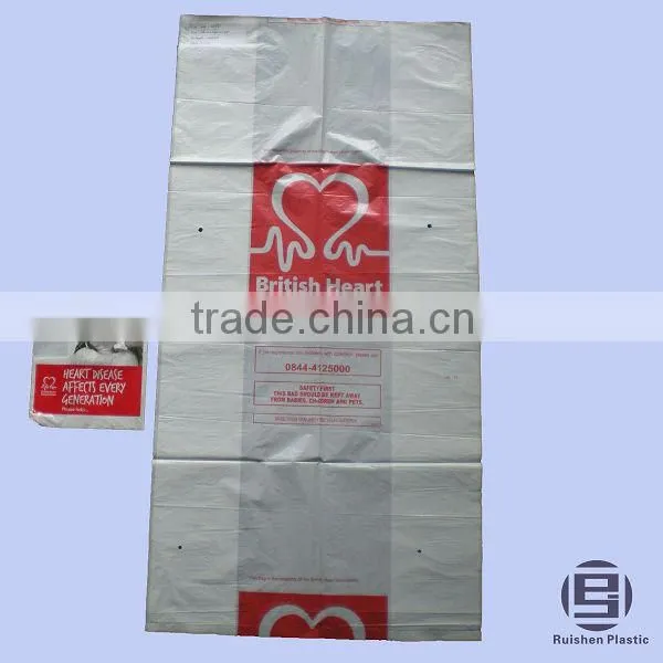 LDPE Collection Bag For Clothes And Shoes T-shirt Shape