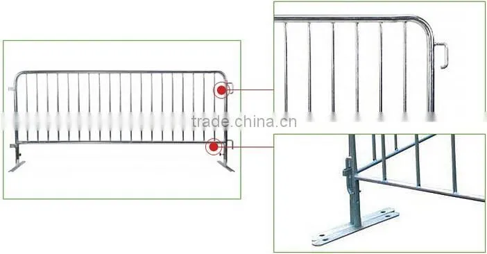 Alibaba China Manufacturer Cheap Galvanized Crowd Control Barrier Price / crowd control barricade