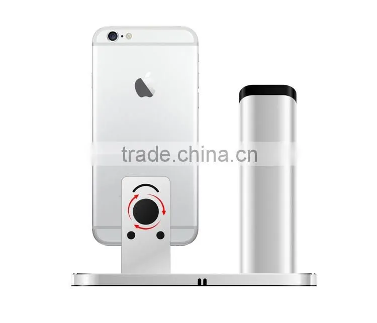 2 in 1 High quality Zinc alloy stand for apple watch for iphone