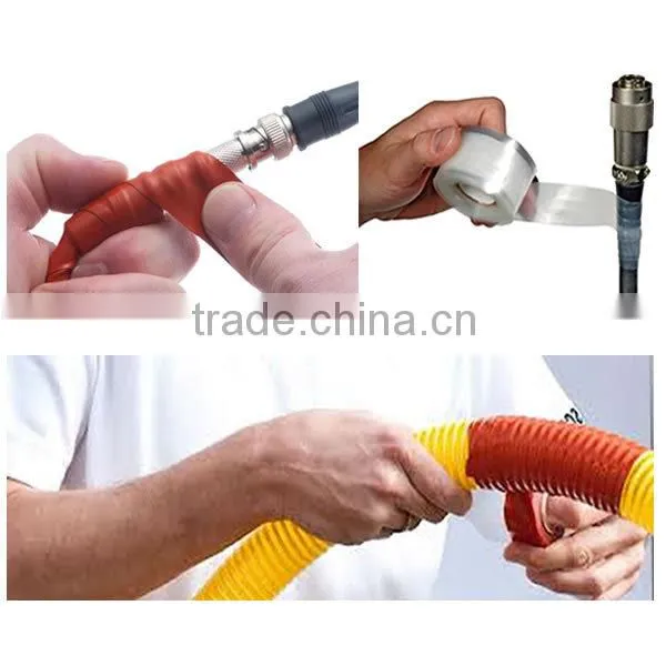 Extension cord connection pipe wrap silicone tape